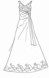Dress Wedding Coloring Pages Barbie Line Printable Patterns Deviantart Beautiful Dresses Drawing Girls Prom Da Designs Fashion Pattern Color Print sketch template