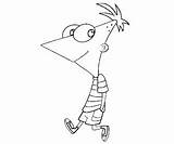 Flynn Phineas Coloring Description sketch template