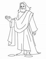 Jesus Coloring Pages Kids sketch template