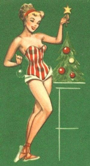 Christmas Pin Up Vintage Pin Up Girls Pinterest