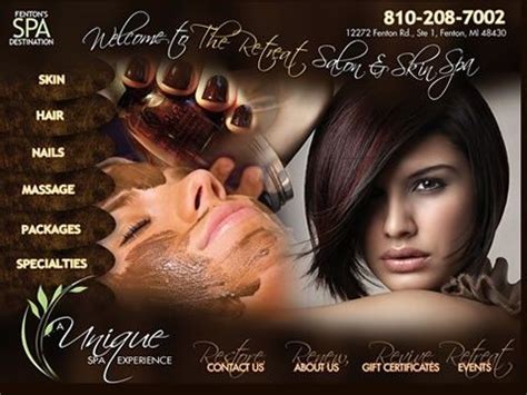 retreat salon skin spa fenton massage packages skin hair