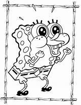 Coloring Spongebob Pages Cartoon Excited Fun Kids Characters Rocks Choose Board sketch template