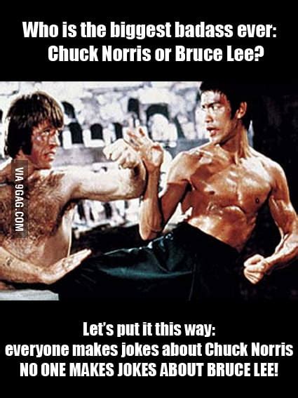 Chuck Norris Vs Bruce Lee 9gag