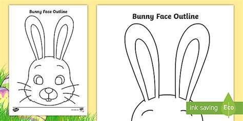 cute easter rabbit  colour  kids primary resources