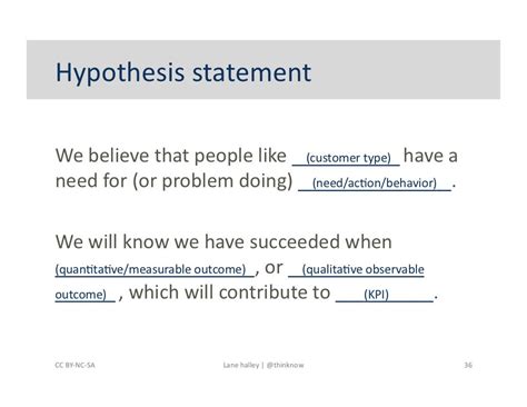 hypothesis statement
