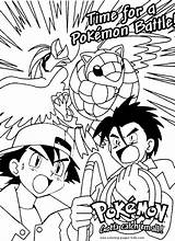 Pokemon Coloring Pages Battle Cartoon Color Printable Kids Ash Characters Print Colouring Brock Sheets Character Misty Sheet Time Awesome Girls sketch template