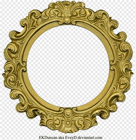 frame golden  frame golden frame rectangle circle frame png pngwing