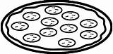 Pepperoni Dominos Coloring4free sketch template