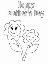 Mothers Coloring Mother Pages Happy Card Printable Cards Greeting Kids Sheets Sheet Drawing Flowers Mom Template Colouring Book Color Children sketch template