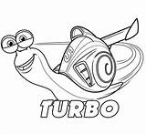 Turbo Coloring Pages Movie Colouring Clipart Drawings Sketch Kids Dreamworks Color Snail Animation Sheets Drawing Cartoon Print Disney Film Books sketch template