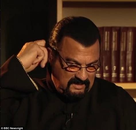 watch the moment steven seagal storms off bbc interview