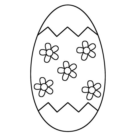 large easter egg coloring pages  getcoloringscom  printable