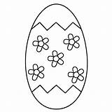 Easter Egg Coloring Pages Eggs Color Large Blank Bigactivities Flowers Print Printable Getcolorings sketch template