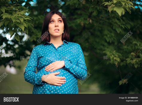Anxious Pregnant Woman Image And Photo Free Trial Bigstock