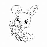 Lapin Coloriage Freecreatives Mange Carotte Playboy Getcolorings sketch template