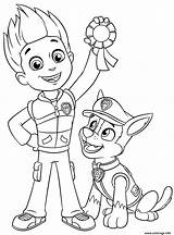 Patrouille Patrol Ryder Paw Chase Pat Medaille Sheet Coloringoo Colouring Everest Uncolored sketch template
