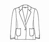 Blazer Tuxedo sketch template