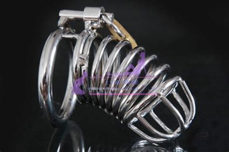 new male stainless steel bondage chastity belt device cock