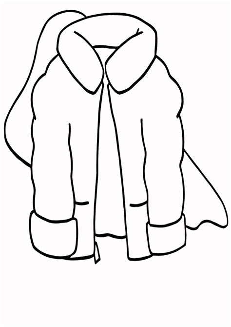 winter clothes coloring pages    print