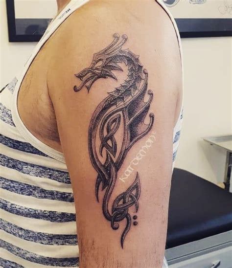 101 Awesome Celtic Dragon Tattoo Designs You Need To See Dragon Tattoo