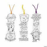 Halloween Bookmarks Color Own Friends Orientaltrading Crafts sketch template