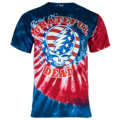 grateful dead good ol tie dye adult t shirt old glory