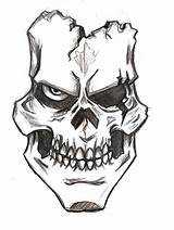 Skull Easy Drawing Draw Skulls Getdrawings sketch template