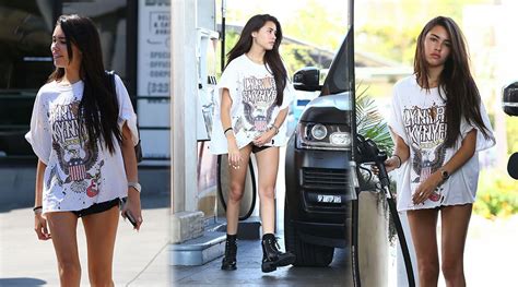 madison beer leggy candids in los angeles hot celebs home
