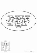 Coloring Pages York Jets Logo Nfl Print sketch template