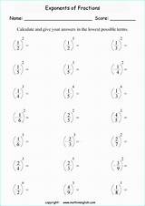 Exponents Exponent Math sketch template