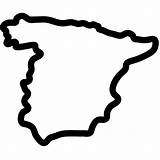 Spain Map Drawing Icon Getdrawings sketch template