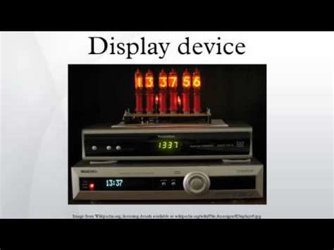 display device youtube