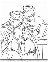 Coloring Joachim Catholic Thecatholickid Saints Heilige Brother Orthodox Pieta Cnt Einstein sketch template