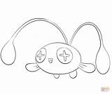 Coloring Chinchou Pages Drawing sketch template