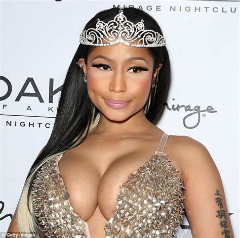 Nicki Minaj Spills Her Cleavage In Fancy Fairy Dress At