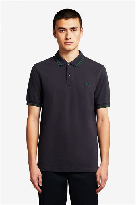 Fred Perry Polo Shirt Navy Ivy Sale Price