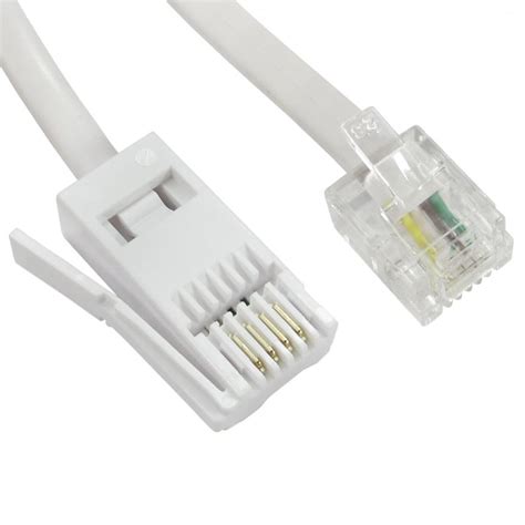 rj cable de telefono bt telefono fijo plomo modem fax plug bt socket   ebay