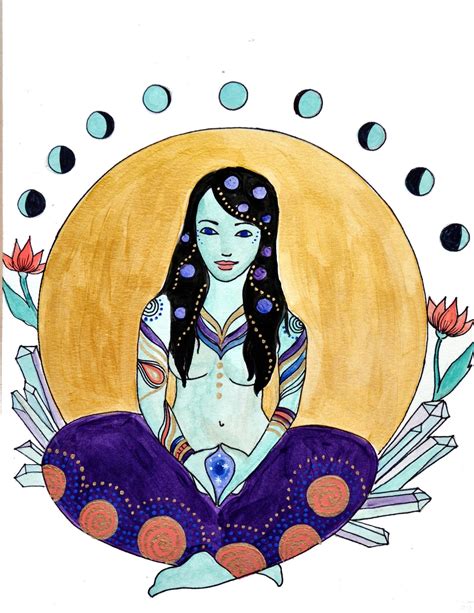 2 5 x 2 5 inches the yoniverse goddess sticker is peaceful