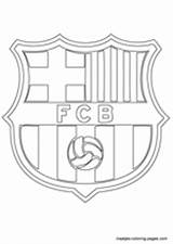 Coloring Barcelona Pages Soccer Fc Logo Madrid Real Arsenal Maatjes Manchester Ac United Choose Board sketch template