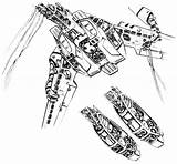 Vf Valkyrie Cutaway Fighter Veritech sketch template