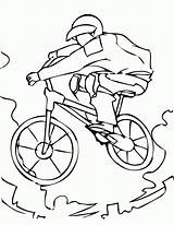 Coloring Pages Mountain Bmx Bike Coloriage Sports Printable Color Velo Biking Kids Dessin Drawing Equipment Sport Bicyclette Colorier Imprimer Print sketch template