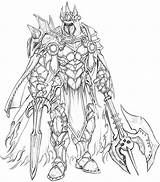 Fantasy Knight Coloring Pages Concept Knights Character Costume Adult Behance Dragons Characters Dungeons Line King Designs Drawing Drawings Books Widermann sketch template