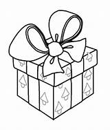 Gift Box Christmas Coloring Pages Getcolorings Color Printable sketch template