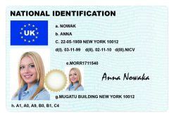 national uk id card  fake id world