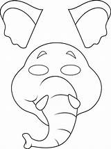Animal Mask Jungle Masks Freekidscrafts Crafts Kids sketch template