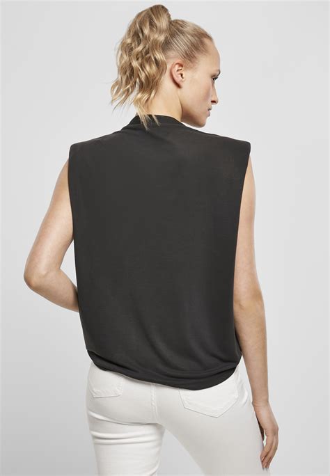 ladies modal padded shoulder tank tb