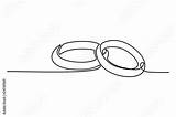 Wedding Drawing Line Rings Continuous Vector Ring Template Shutterstock Cards Pair Background Illustration Hand Drawings Vectors Choose Board sketch template