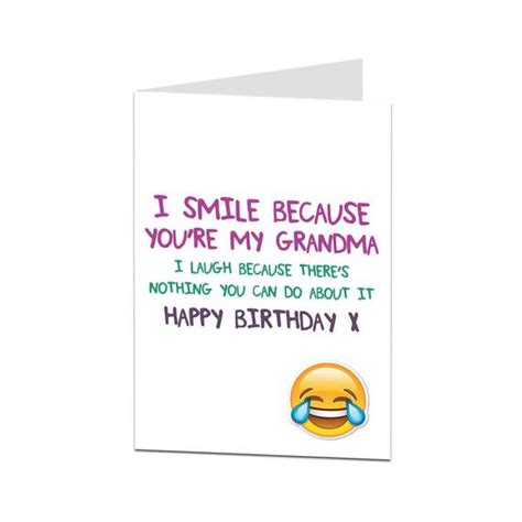 Grandma Card Birthday Card Grandma Happy Birthday