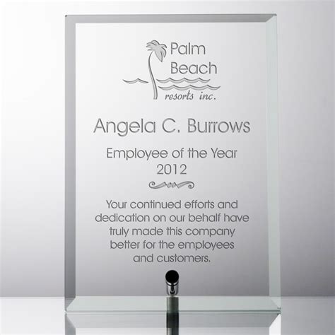 personalized recognition award plaque