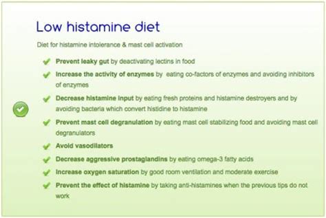 histamine diet infomation alvinalexandercom